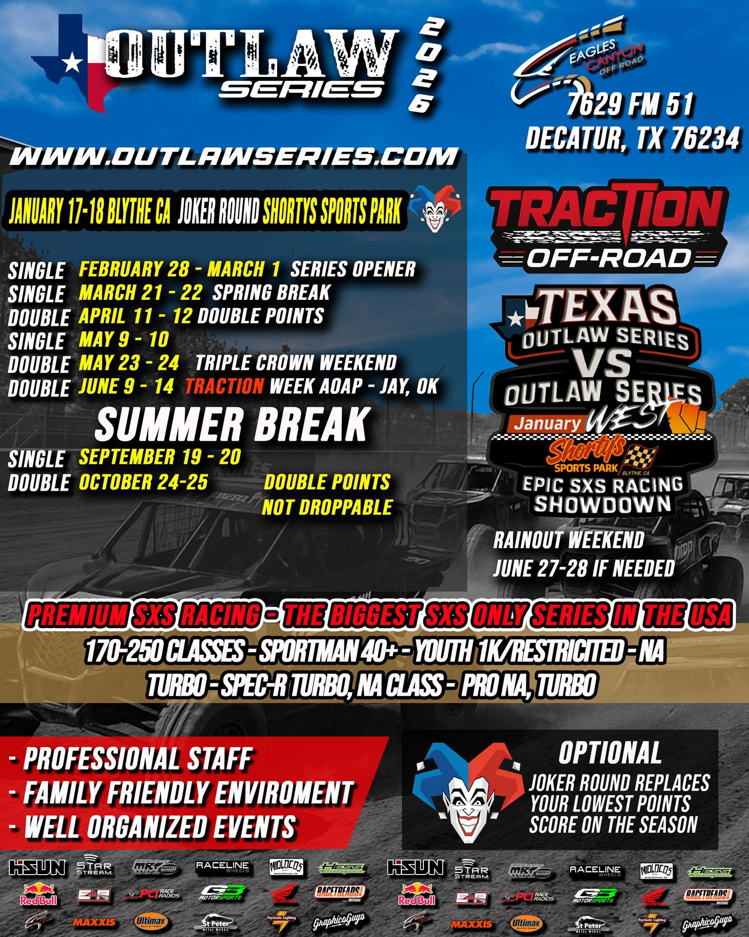 TEXAS OUTLAW SERIES 2026