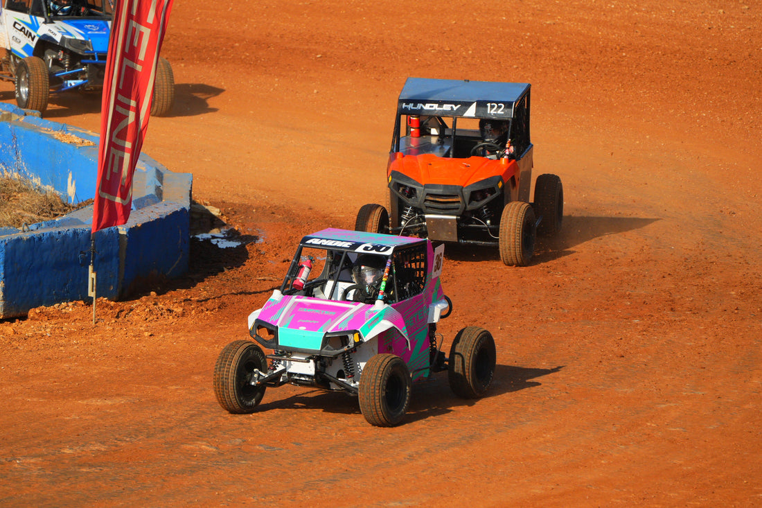 Outlaw Series SXS racers competing in short course racing