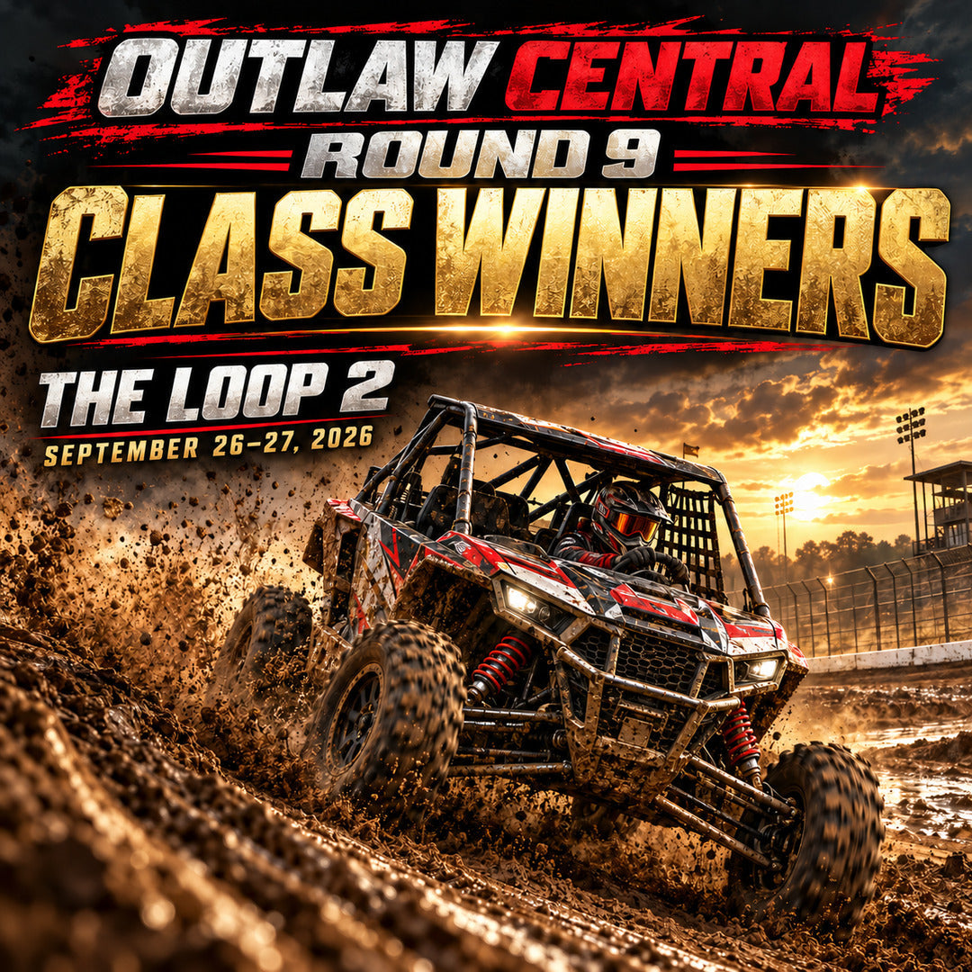 Outlaw Central Round 9 class winners at The Loop 2, September 26–27, 2026