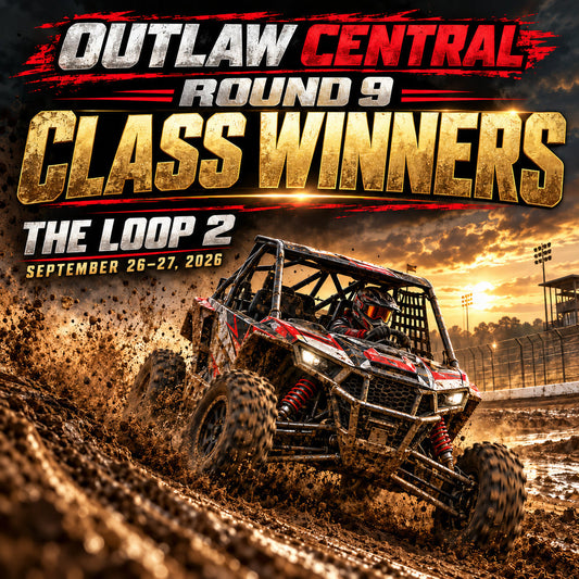 Outlaw Central Round 9 class winners at The Loop 2, September 26–27, 2026